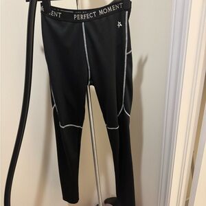 Perfect Moment Black and White Active Leggings